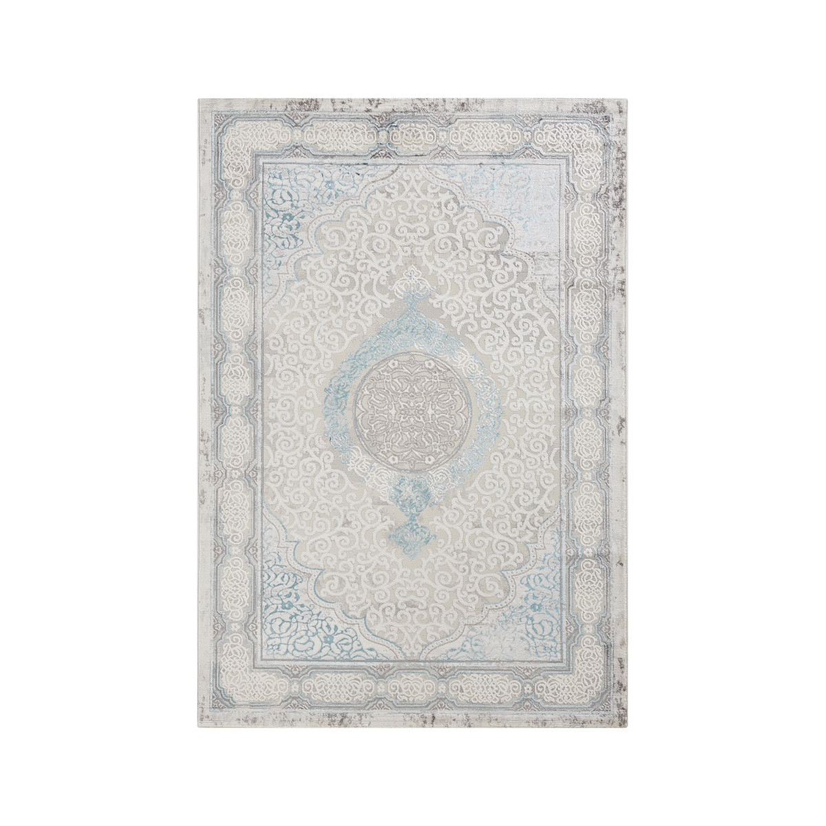 Kusový koberec Opulence 104723 Cream-turquoise