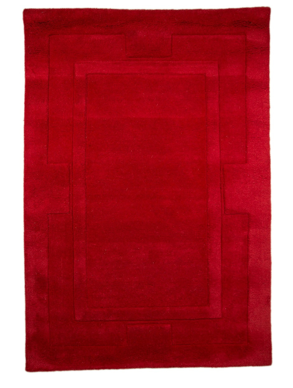 Flair Rugs koberce Ručně všívaný kusový koberec Sierra Red - 110x160 cm