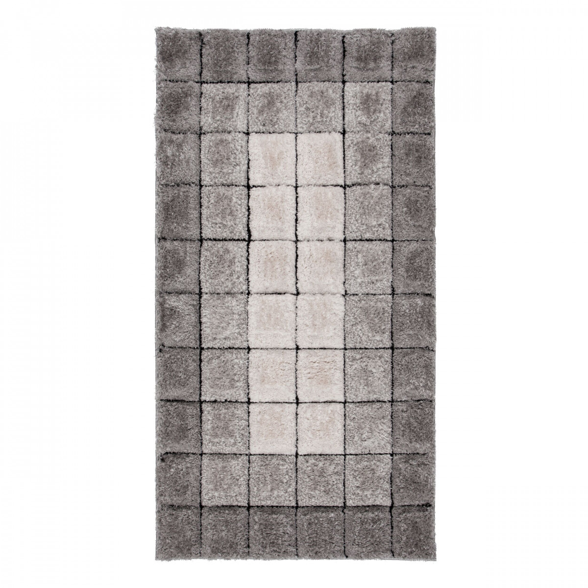 Kusový koberec Velvet-3D Cube Grey