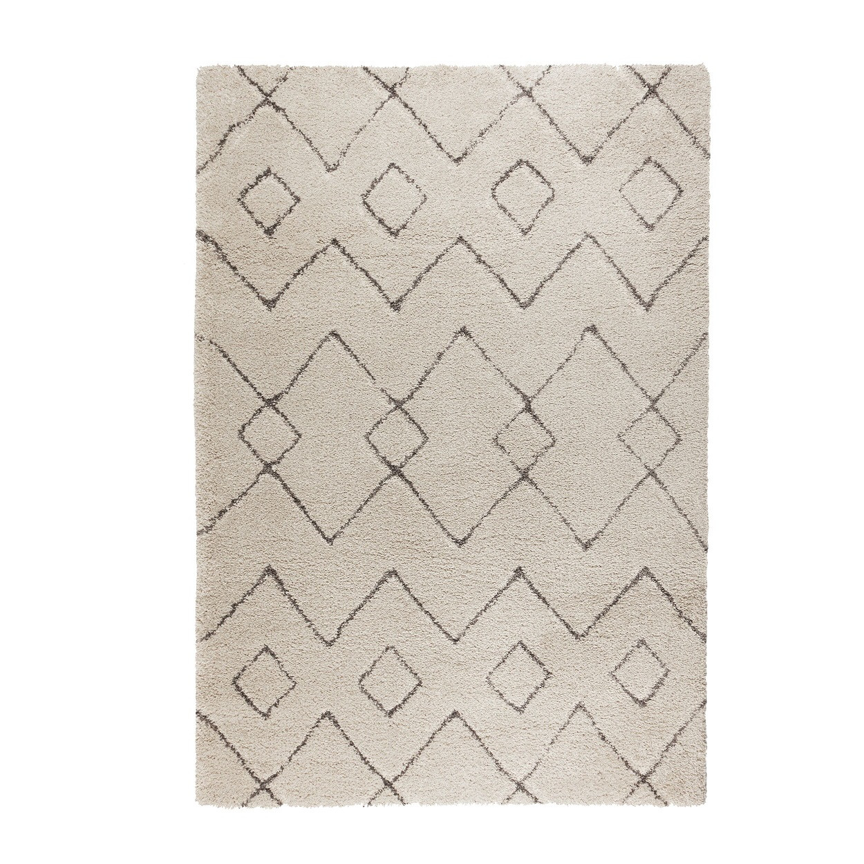 Levně Flair Rugs koberce Kusový koberec Dakari Imari Cream/Dark-Grey - 120x170 cm