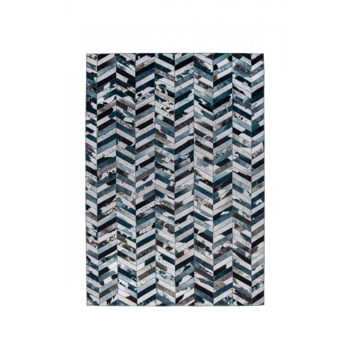 Kusový koberec Dakota Faux Hide Jesse Blue/Grey