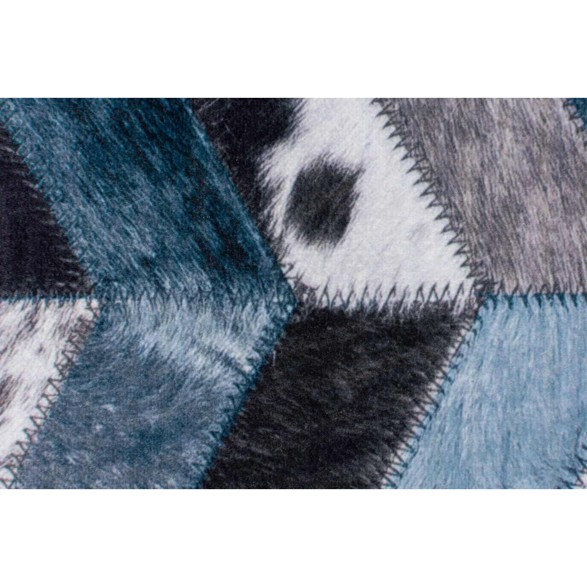 Kusový koberec Dakota Faux Hide Jesse Blue/Grey