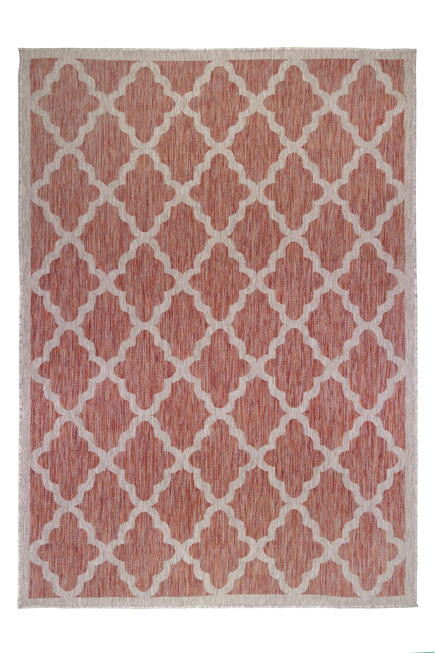 Levně Flair Rugs koberce Kusový koberec Florence Alfresco Padua Red/Beige – na ven i na doma - 160x230 cm