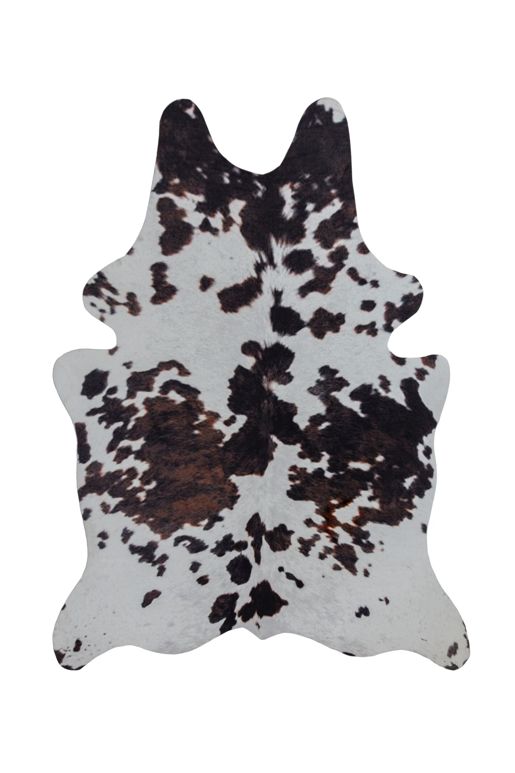 Levně Flair Rugs koberce Kusový koberec Faux Animal Cow Print Black/White - 155x195 tvar kožešiny cm