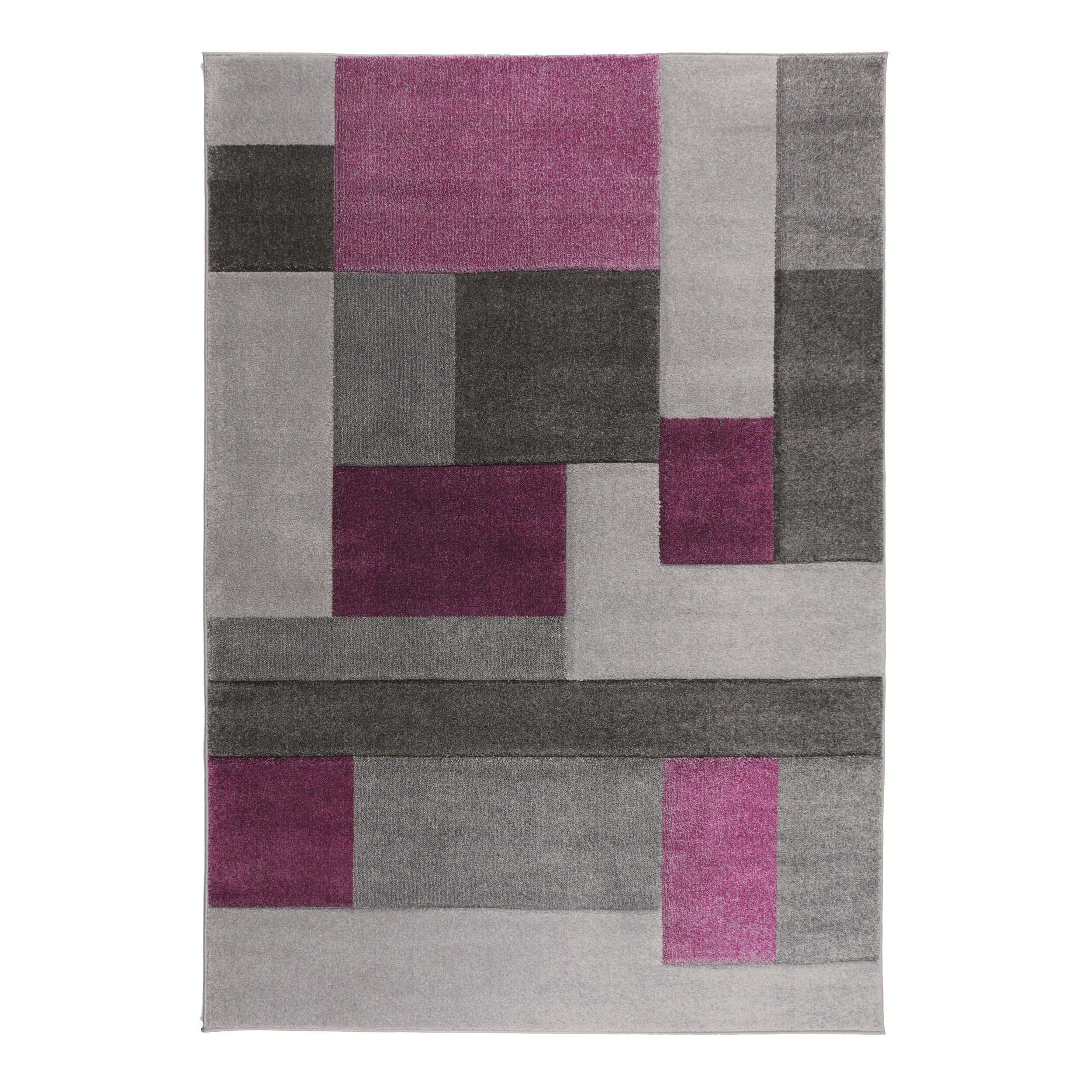 Levně Flair Rugs koberce Kusový koberec Hand Carved Cosmos Purple/Grey - 120x170 cm