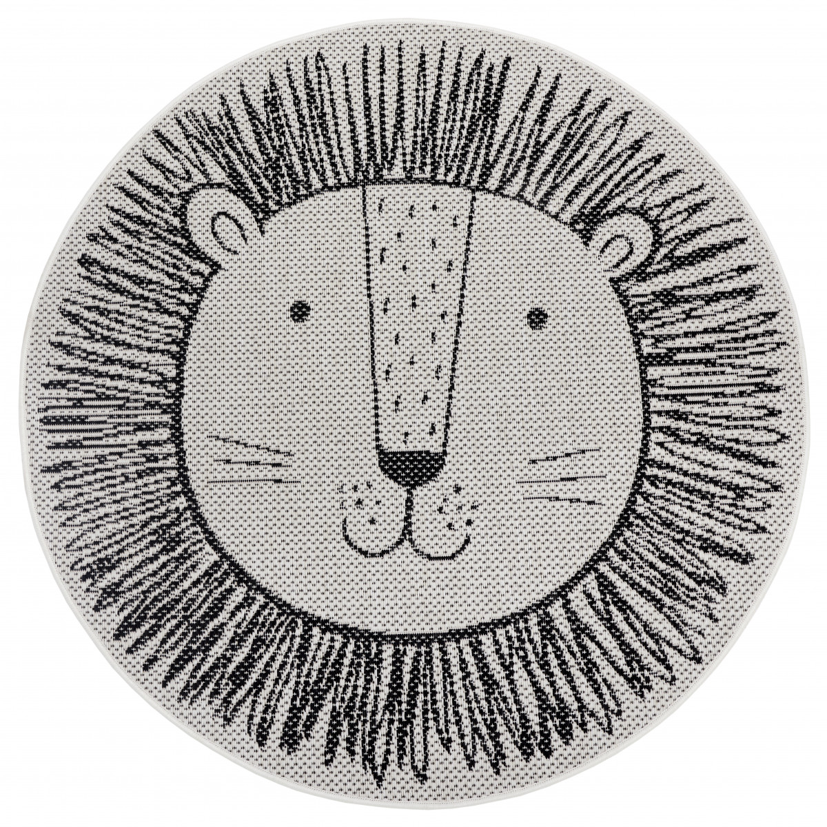 Dětský kusový koberec Flatweave Kids Rugs 104881Cream/Black