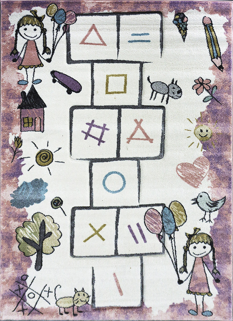 Levně Berfin Dywany Dětský koberec Smart Kids 22923 Pink - 120x180 cm