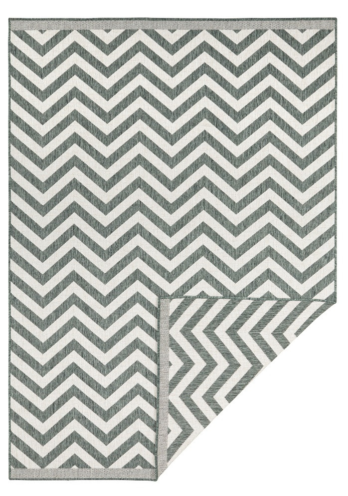 Levně NORTHRUGS - Hanse Home koberce Kusový koberec Twin Supreme 103436 Palma Green creme – na ven i na doma - 120x170 cm